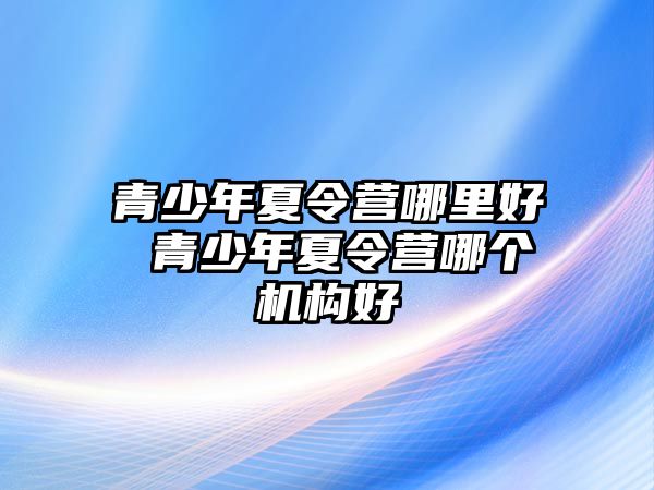 青少年夏令營哪里好 青少年夏令營哪個機構好