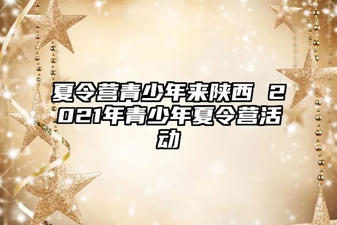 夏令營青少年來陜西 2021年青少年夏令營活動