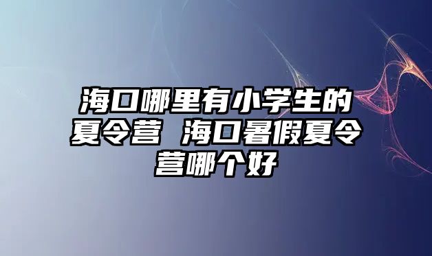 ?？谀睦镉行W生的夏令營 ?？谑罴傧牧顮I哪個好