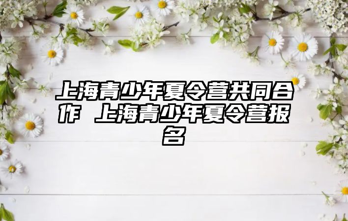 上海青少年夏令營共同合作 上海青少年夏令營報名